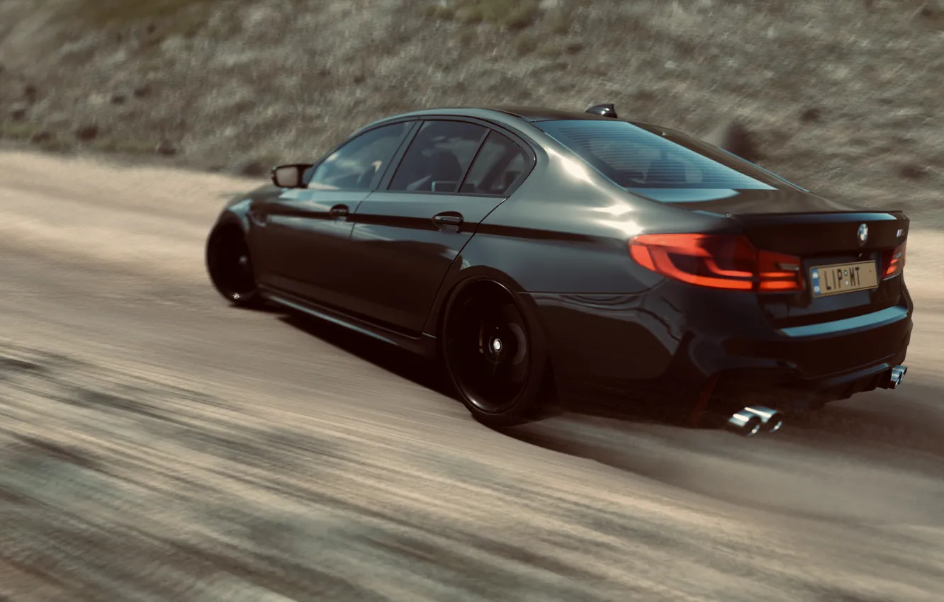 Photo wallpaper HDR, BMW, drift, game, 5, UHD, G90, XBox One X