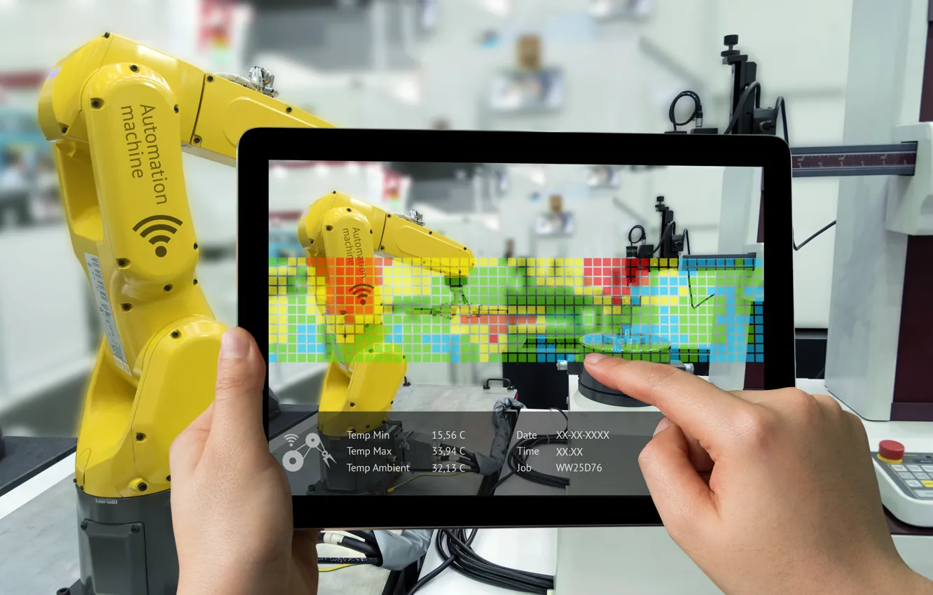 Photo wallpaper tablet, hi-tech, bokeh, wallpaper., technology, cyberspace, robotics, nanotechnology