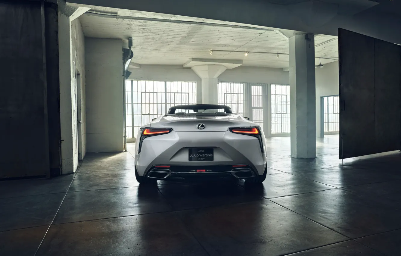 Photo wallpaper white, Lexus, convertible, feed, 2019, LC Convertible Concept