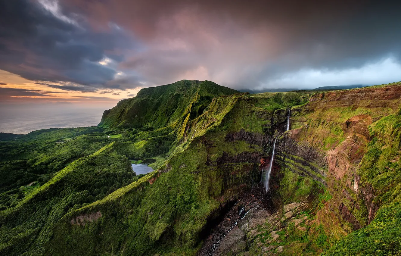 Photo wallpaper coast, Portugal, Azores