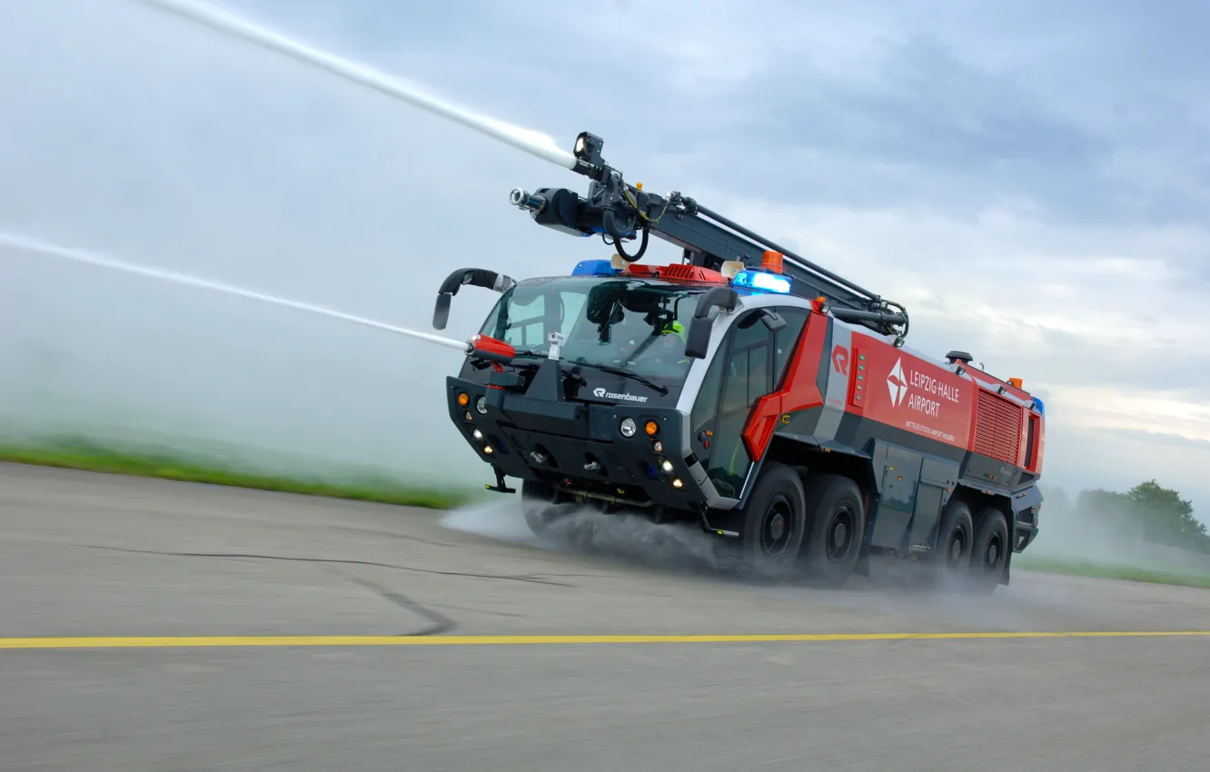 Photo wallpaper water cannons, fire-service vehicles, Rosenbauer Crash Tender, vehicles