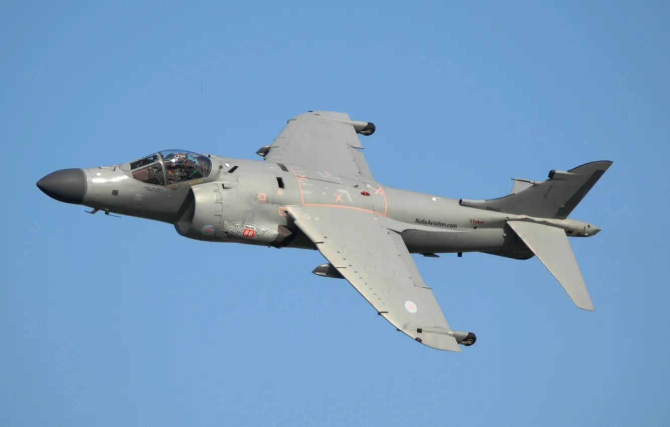 Photo wallpaper flight, attack, Sea Harrier, FA2, "Harrier"