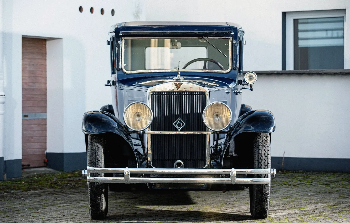 Photo wallpaper front view, retro cars, Limousine, Adler, Retro Cars, 1931–34, Adler Standard 6, Standard 6