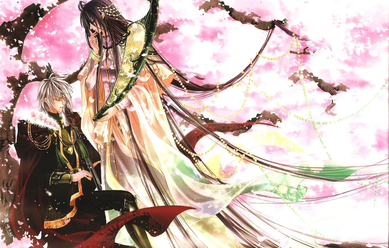 Photo wallpaper elf, Sakura, art, Prince, Prince half, GUI, gui, 1/2 wang zi