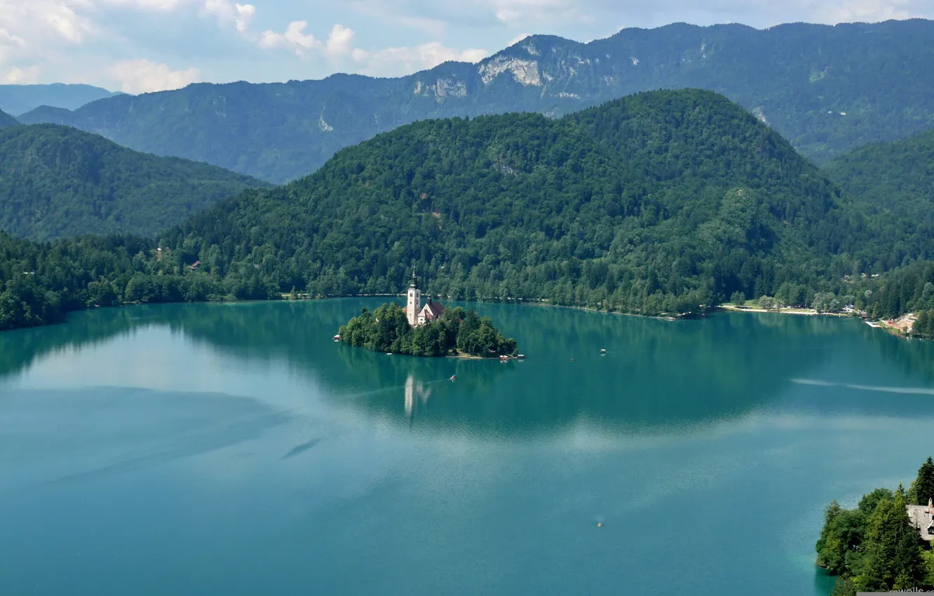 Photo wallpaper city, bridge, building