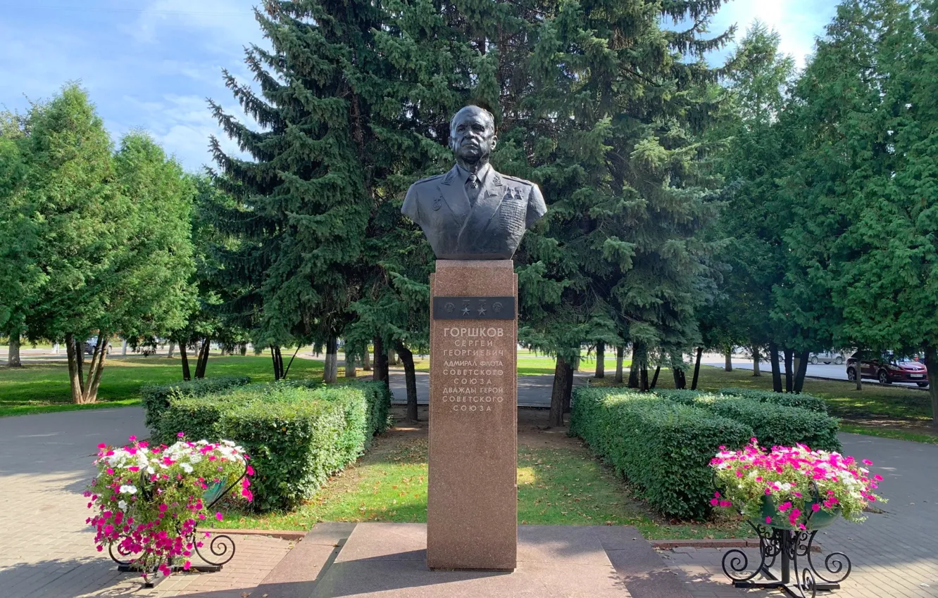 Photo wallpaper monument, Kolomna, Pots, Commander - in - Chief of the Navy