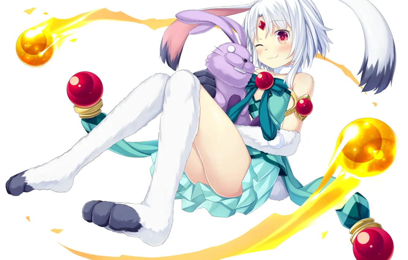 Photo wallpaper girl, art, animal, Monmusu Harem