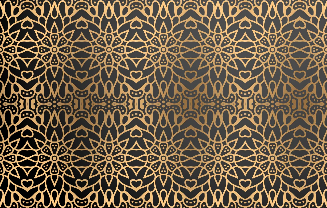 Photo wallpaper background, gold, pattern, black, gold, Texture, background, color