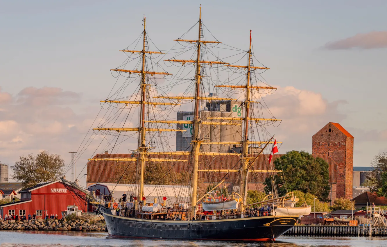 Photo wallpaper Denmark, training sailboat, Georg Stage