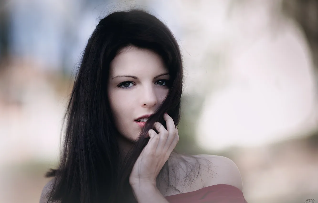 Photo wallpaper look, girl, girl, woman