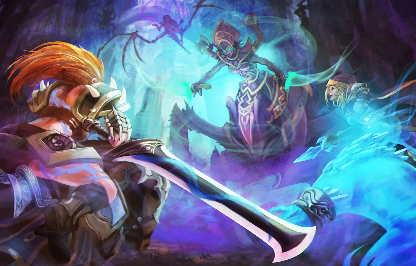 Photo wallpaper starcraft, Sonya, warcraft, Jaina Proudmoore, sarah kerrigan, Heroes of the Storm, Wandering Barbarian