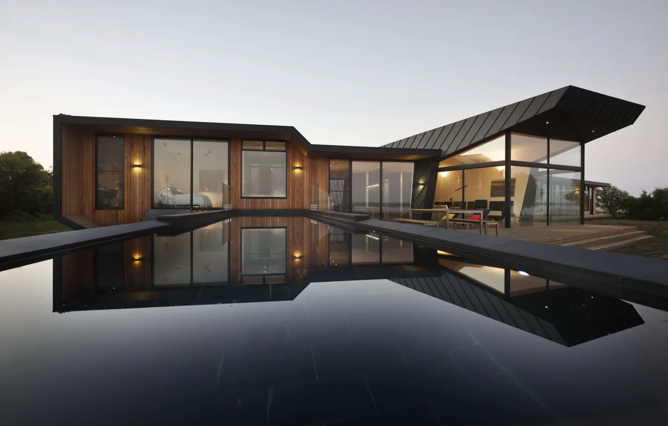 Photo wallpaper Villa, pool, architecture, Beached House, by BKK Architects