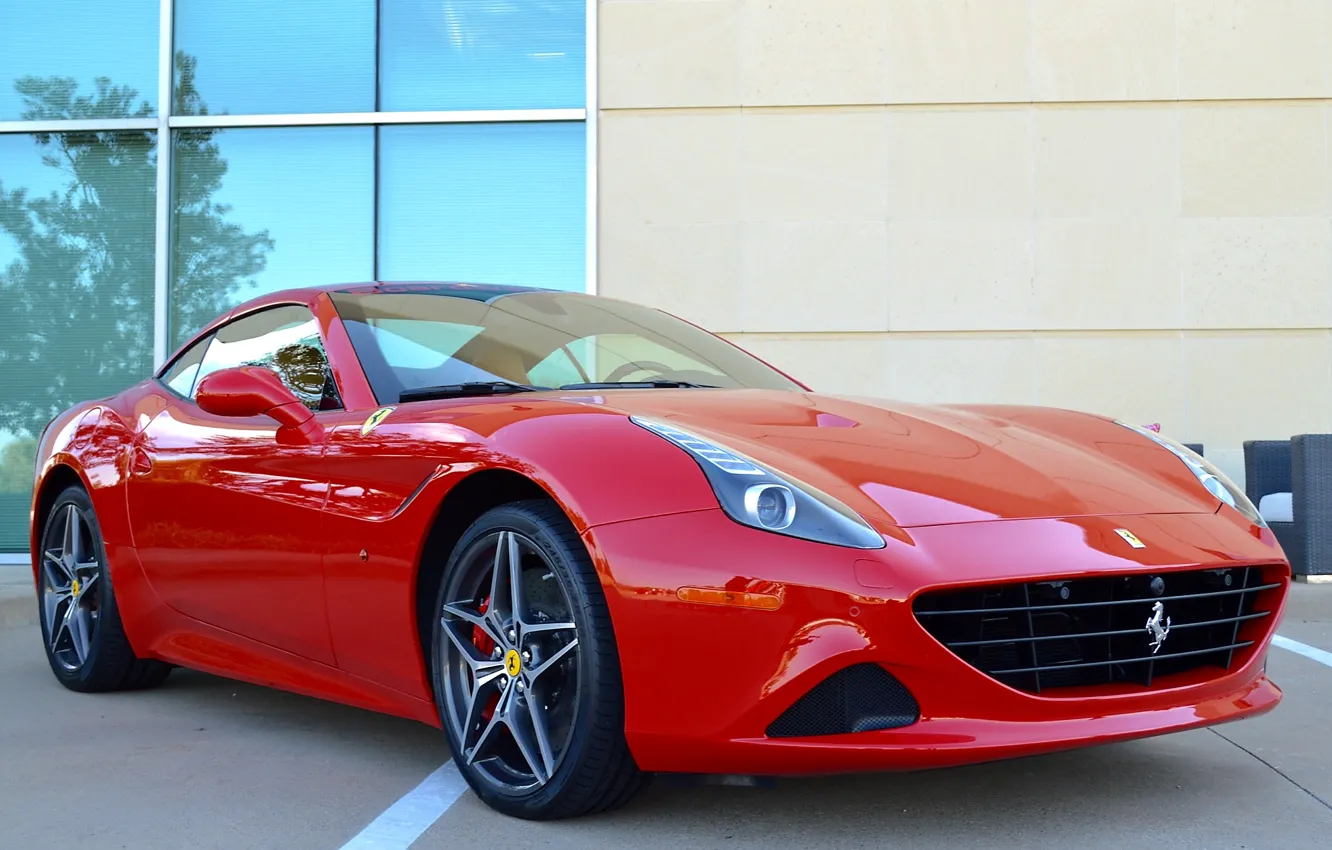 Photo wallpaper Ferrari, Red, California