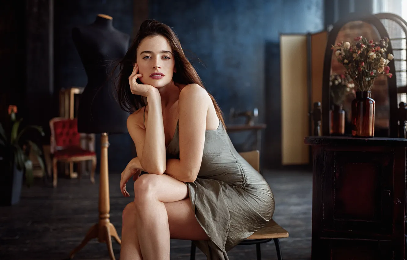 Photo wallpaper look, girl, pose, beauty, sultry, George Chernyadev, Georgy Chernyadyev, Natalia KVINT