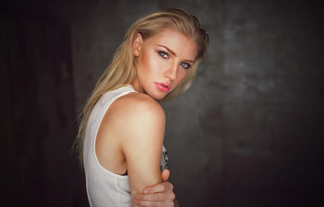 Photo wallpaper look, girl, portrait