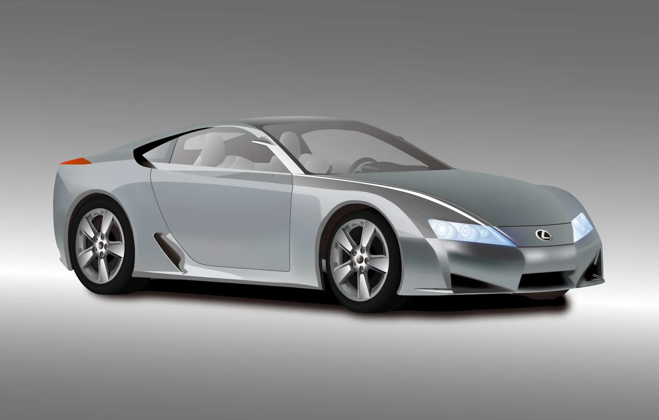 Photo wallpaper Concept, coupe, vector, Lexus, LFA