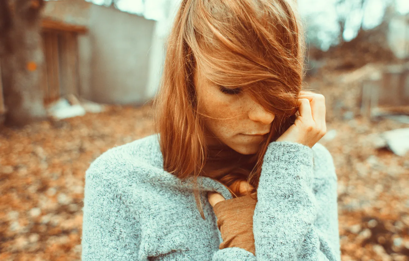 Photo wallpaper girl, background, portrait