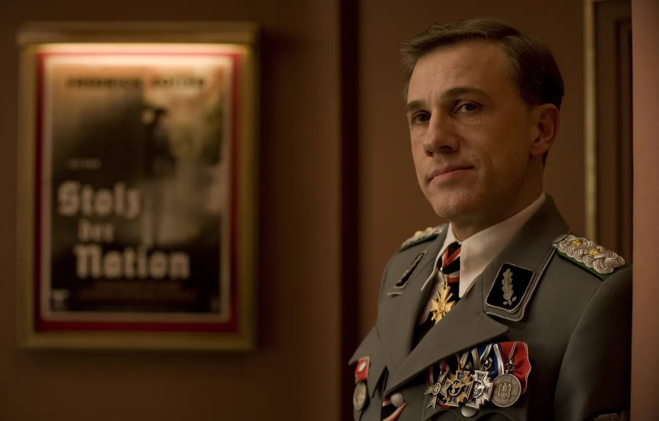 Photo wallpaper Inglourious Basterds, Christoph Waltz, Quentin Tarantino, Col. Hans Landa, Christoph waltz