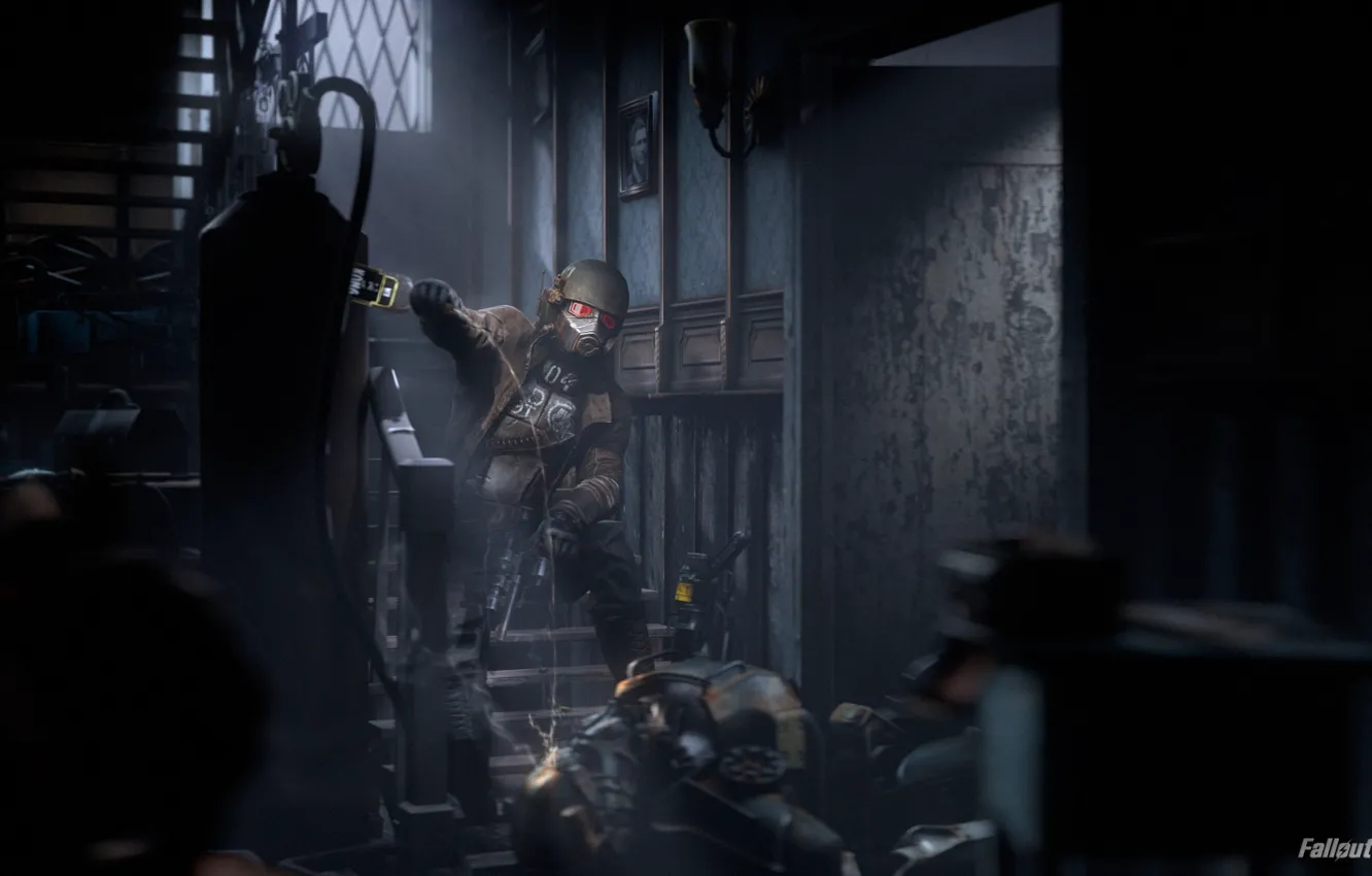 Photo wallpaper helmet, armor, Fallout, postapokalipsis, Fallout: New Vegas, brother of steel, New California Republic Rangers, NCR …