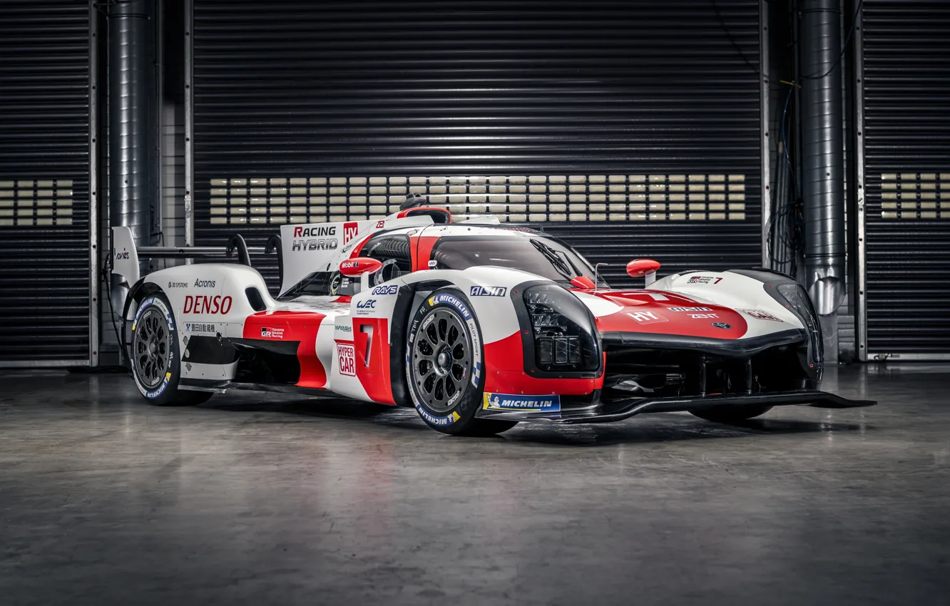 Photo wallpaper Toyota, racing car, WEC, 4WD, 2021, Gazoo Racing, GR010 Hybrid, 3.5 l .