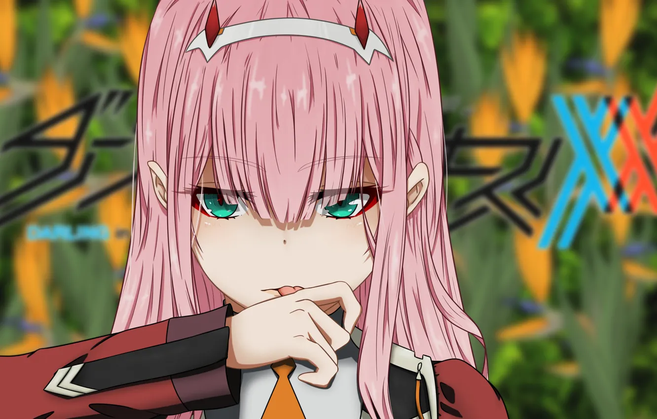 Photo wallpaper look, Darling In The Frankxx, Cute in France, Zero Two