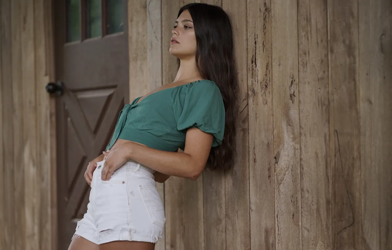 Photo wallpaper girl, pose, background