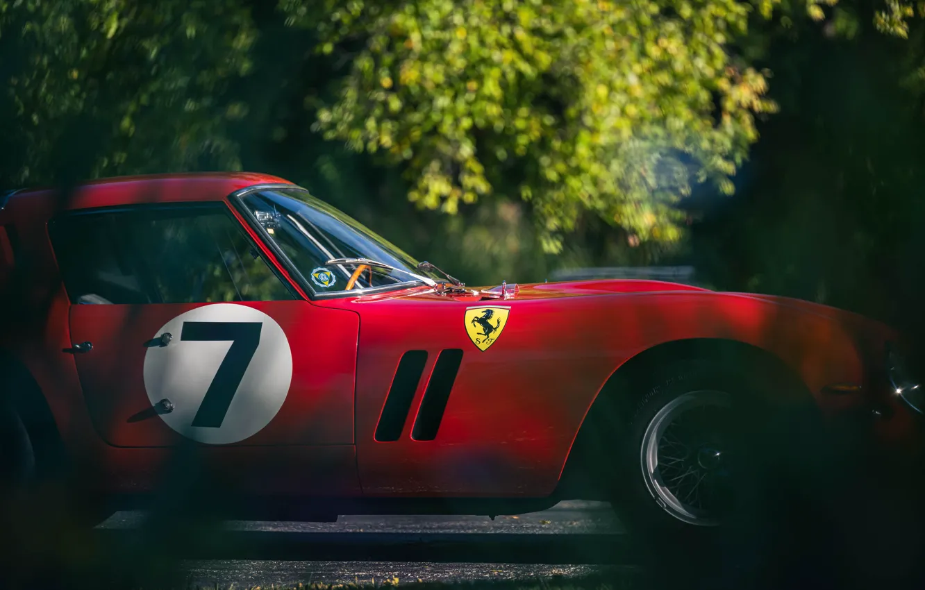 Photo wallpaper Ferrari, close-up, 1962, 250, Ferrari 250 GTO, Ferrari 330 LM