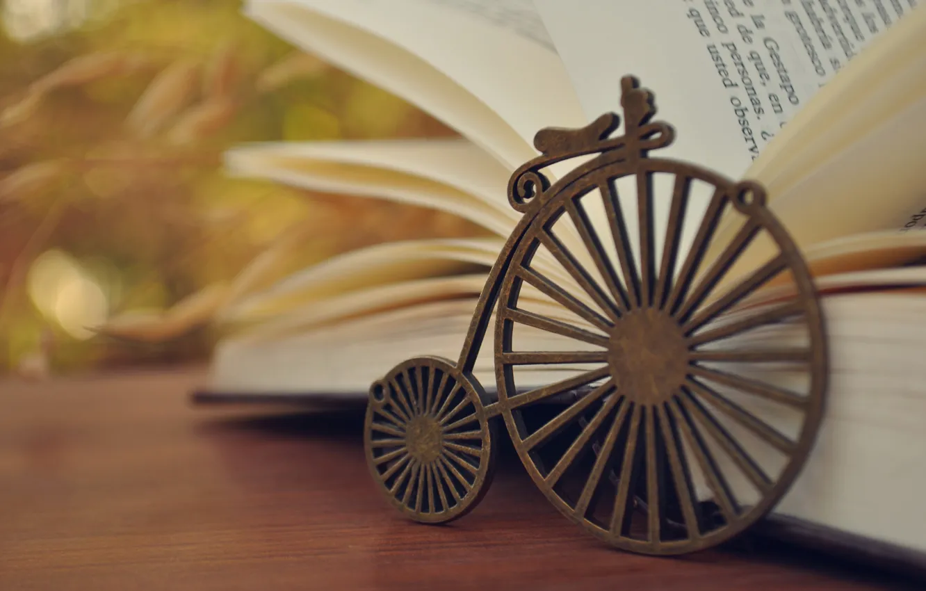 Photo wallpaper bike, background, Wallpaper, wheel, book, different, owner, page