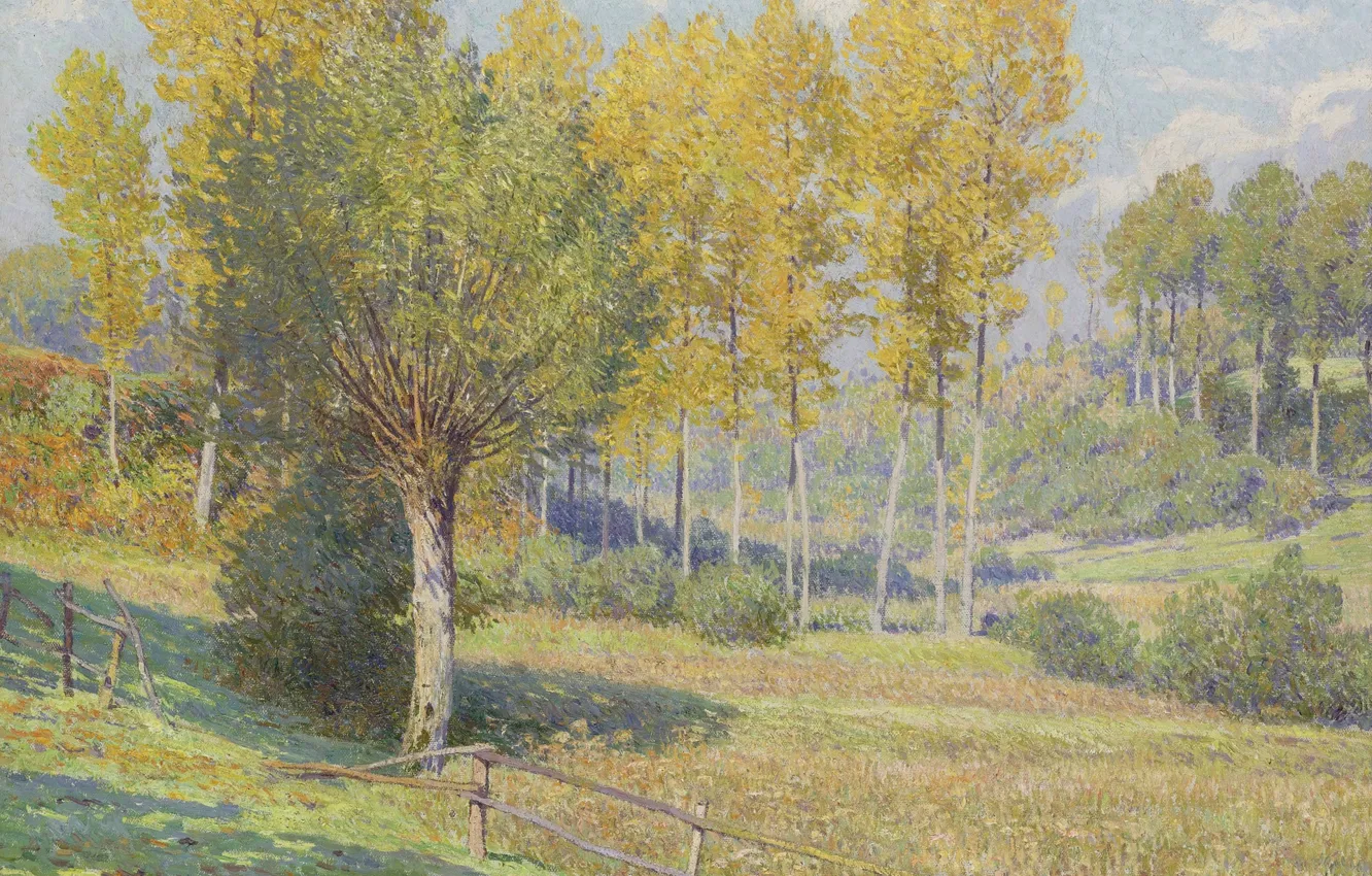 Photo wallpaper autumn, landscape, picture, Rodolphe Wytsman, Rodolphe Wytsman