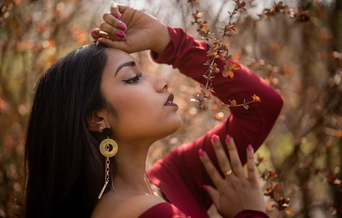 Photo wallpaper girl, portrait, Sally