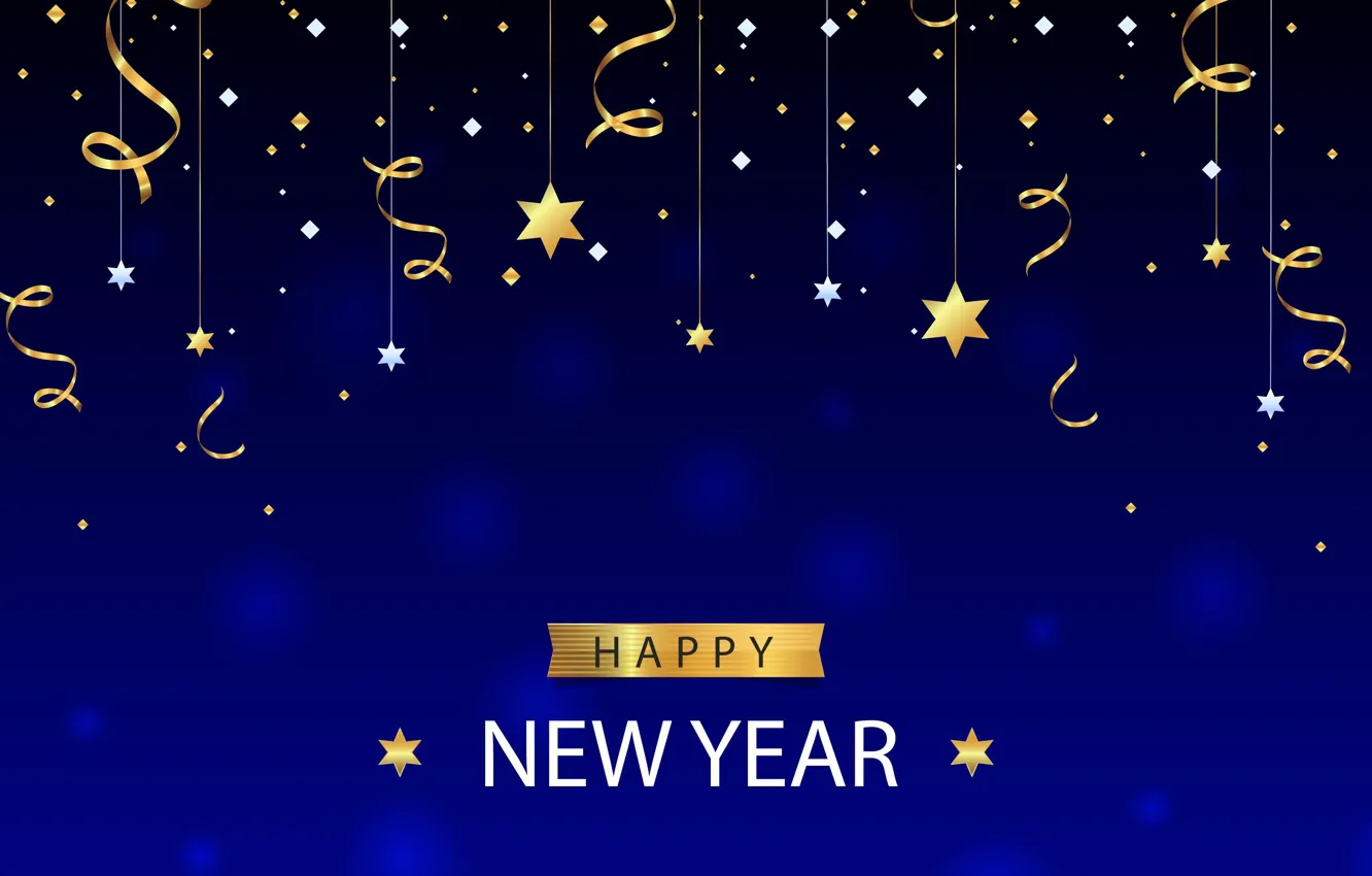 Photo wallpaper decoration, gold, Christmas, New year, golden, christmas, new year, happy