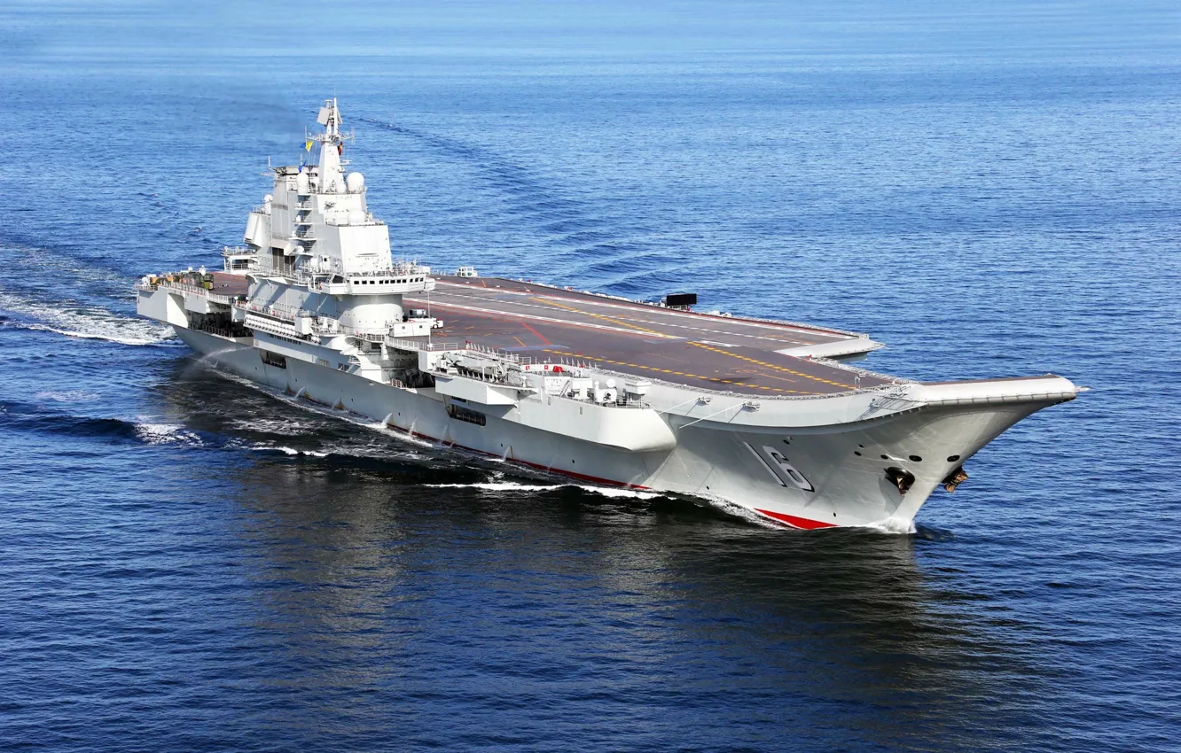 Photo wallpaper Chinese aircraft carrier Liaoning, Kuznetsov-class, Aircraft Carrier