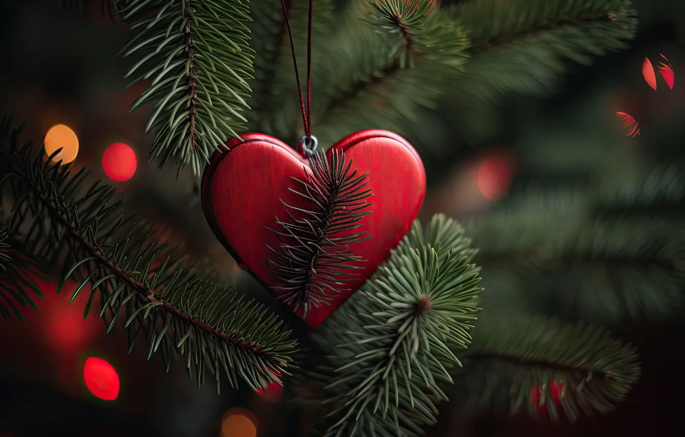 Photo wallpaper love, romance, heart, new year, Christmas, love, Christmas, Valentine's day