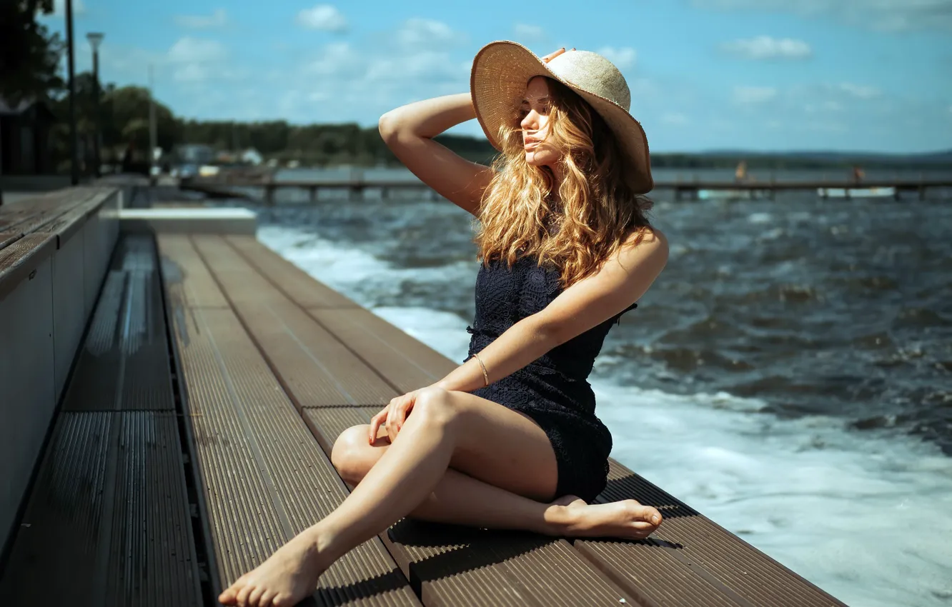 Photo wallpaper summer, girl, model, Lea He