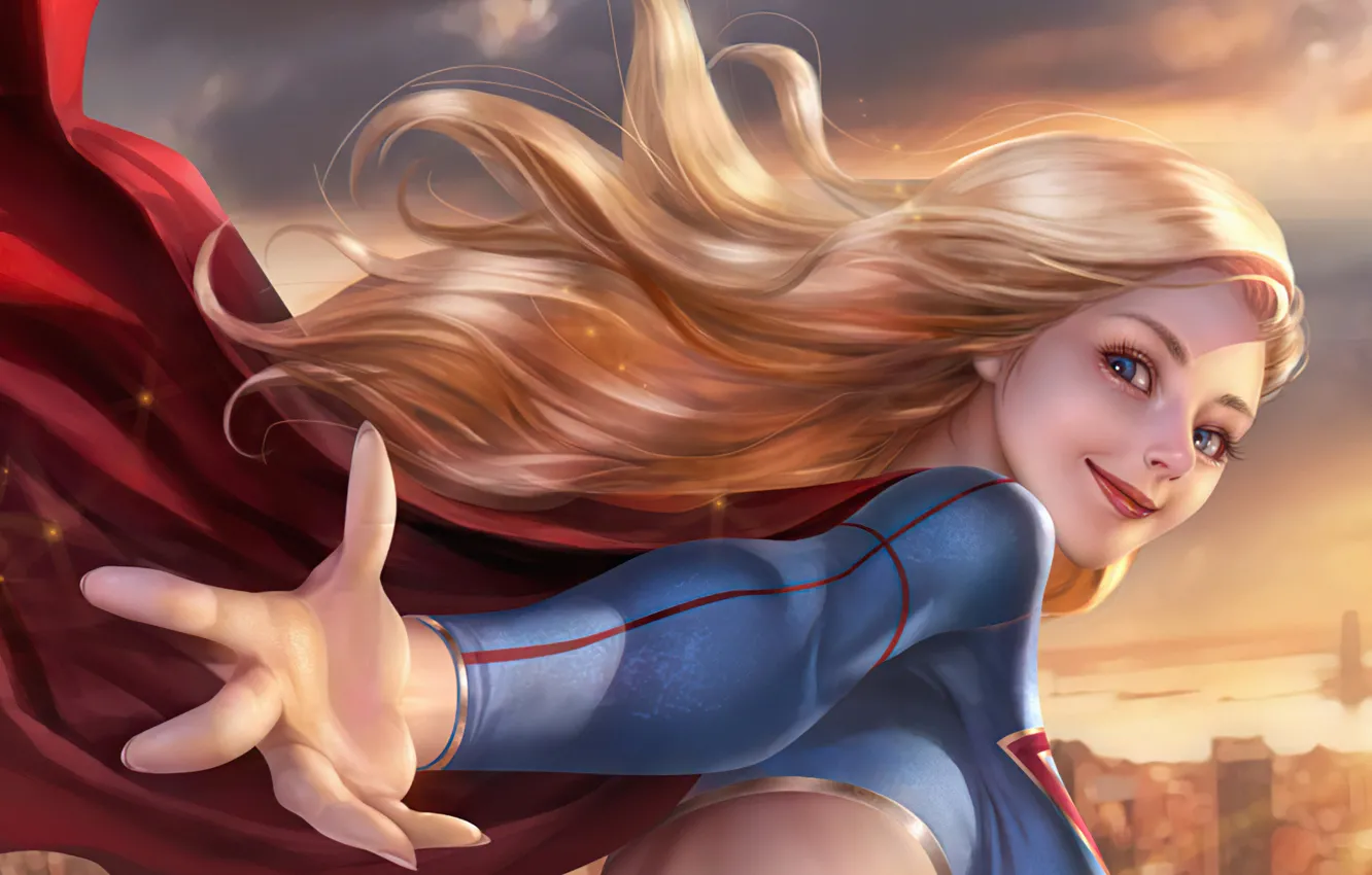Photo wallpaper girl, Supergirl, dc comic