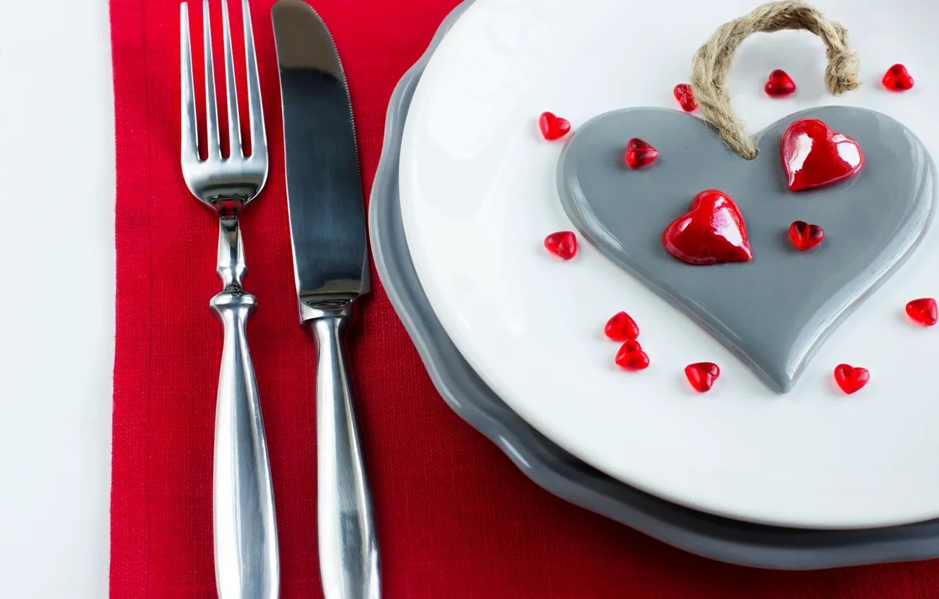 Photo wallpaper love, romance, heart, plate, love, heart, romantic, valentine's day