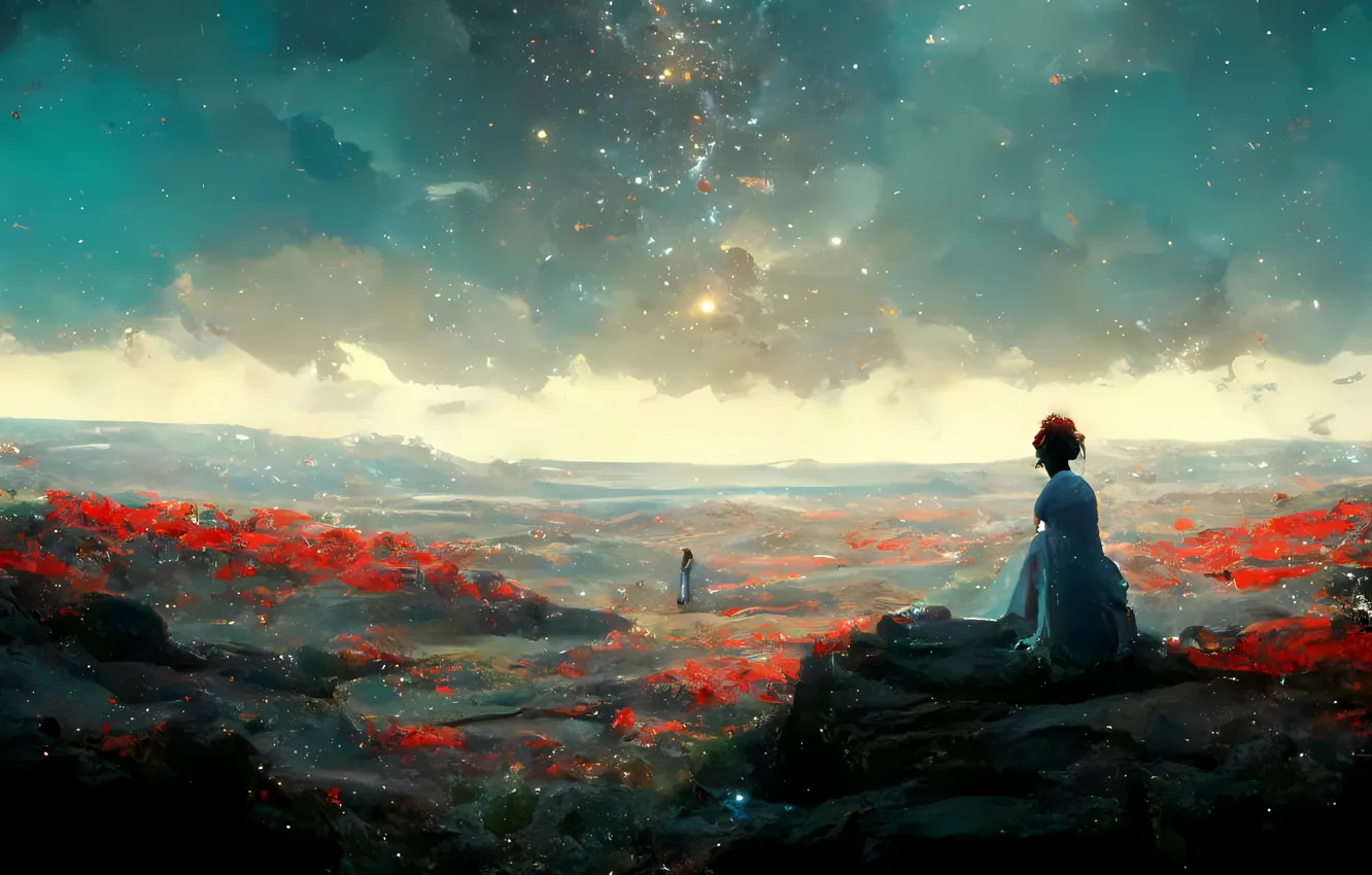 Photo wallpaper the universe, edge, artificial, Intelligence, artificial, TO, Intellect, On