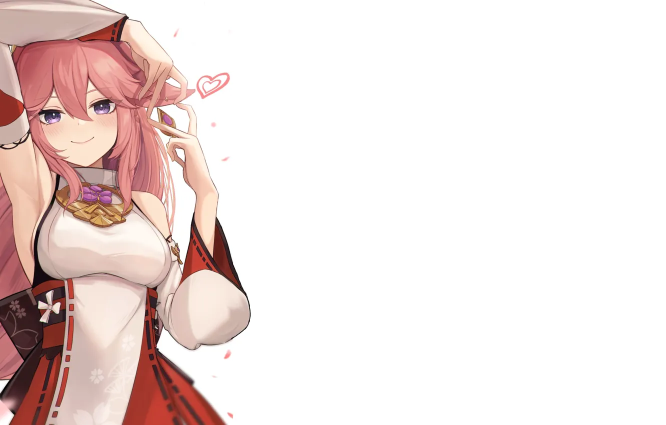 Photo wallpaper girl, hot, sexy, pink hair, boobs, pink, anime, pretty