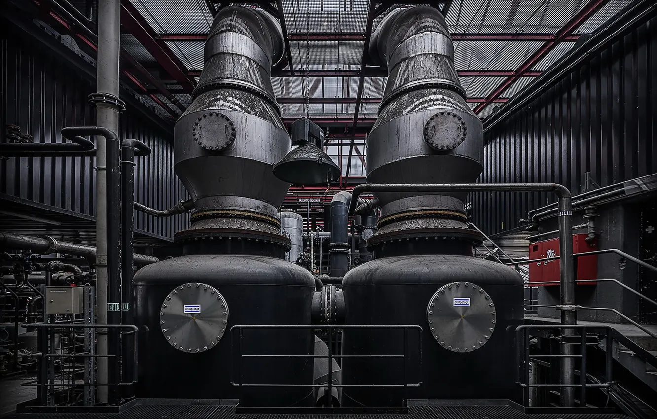 Photo wallpaper background, plant, factory