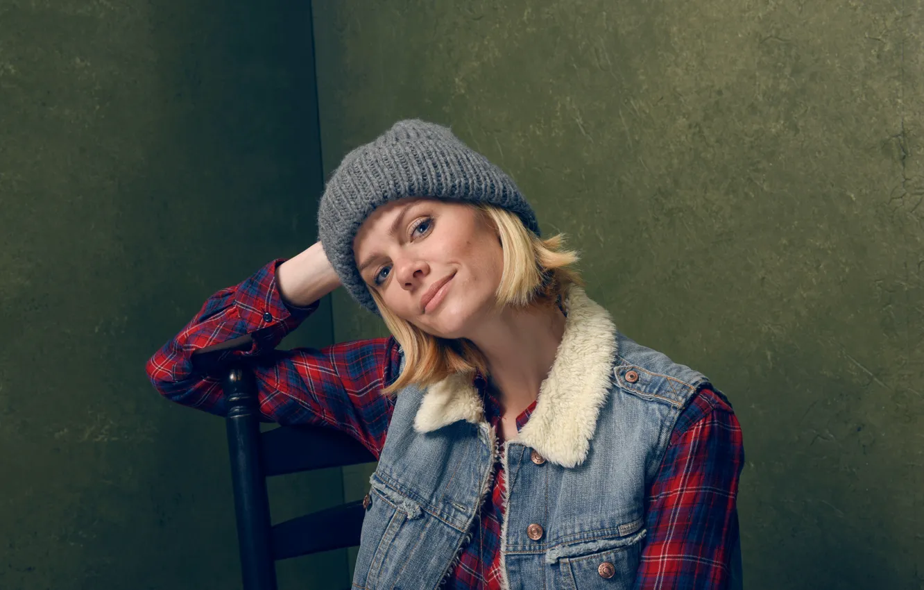 Photo wallpaper model, hat, makeup, actress, hairstyle, blonde, shirt, beauty