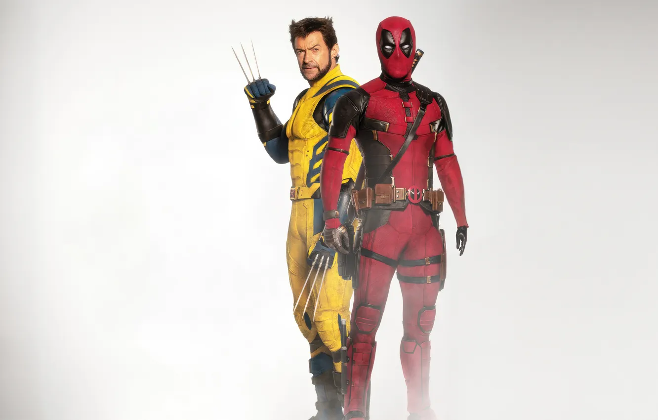 Photo wallpaper movie, Wolverine, Logan, Deadpool, 2024, Deadpool & Wolverine