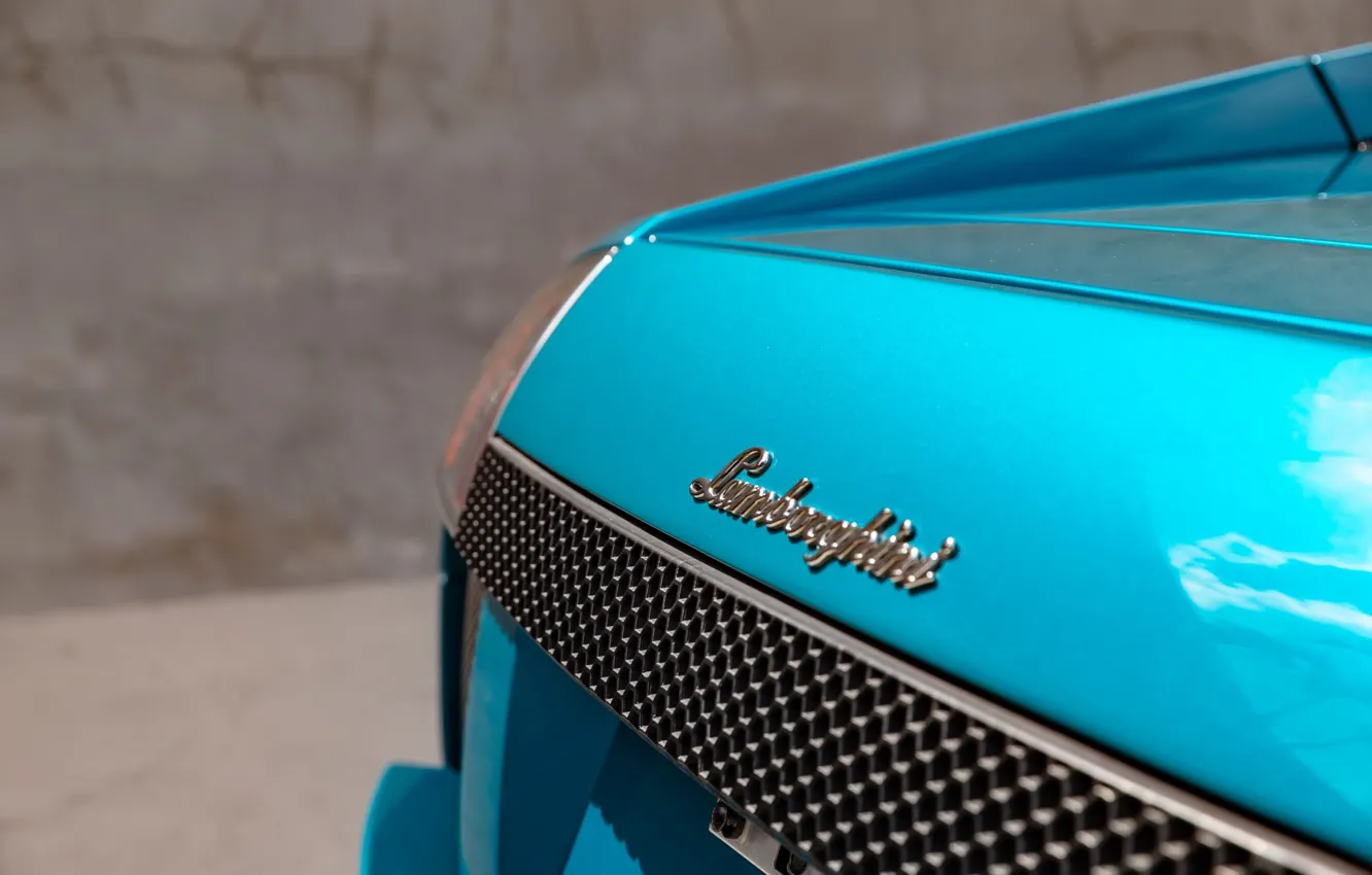 Photo wallpaper close-up, Lamborghini, Lamborghini Murcielago, Murcielago, Lamborghini, label