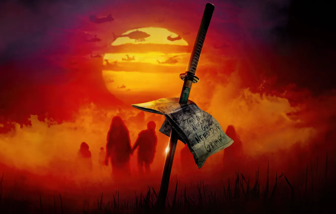 Photo wallpaper The Walking Dead, tv series, the ones who live