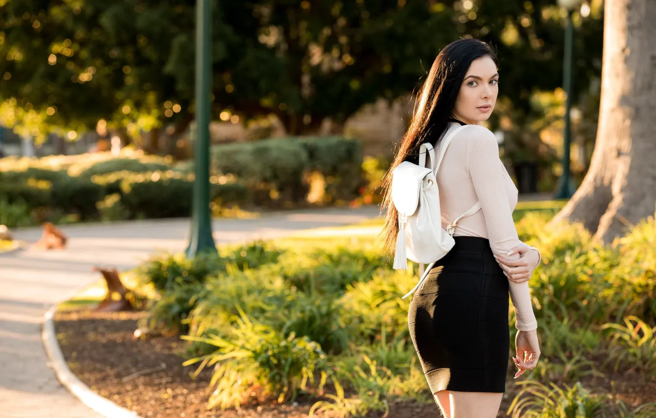 Photo wallpaper Hot Girls, sexy girl, women, portrait, looking at viewer, Marley Brinx, Beautiful Model