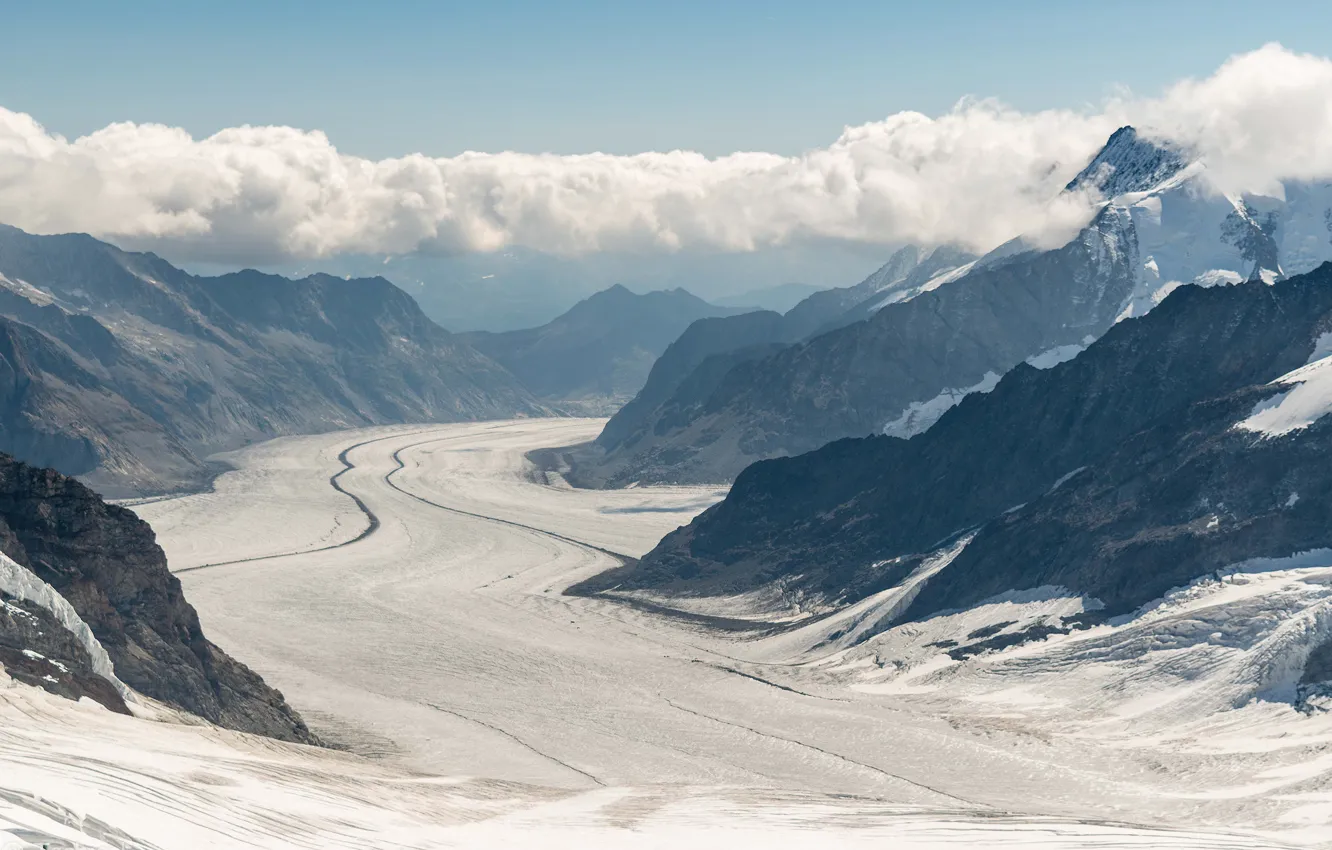 Photo wallpaper winter, snow, mountains, Switzerland, slope