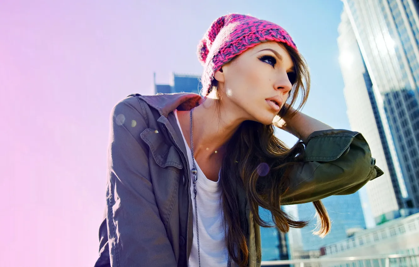 Photo wallpaper girl, background, model, Sofia Adamson