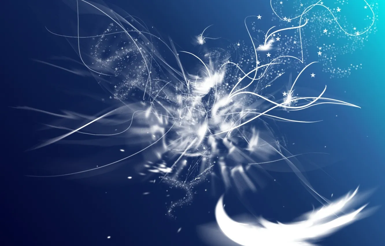 Photo wallpaper white, blue, blue