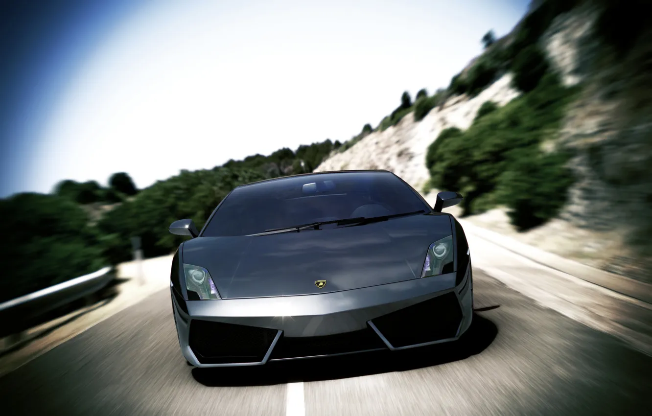Photo wallpaper Lamborghini, LP560, rushes