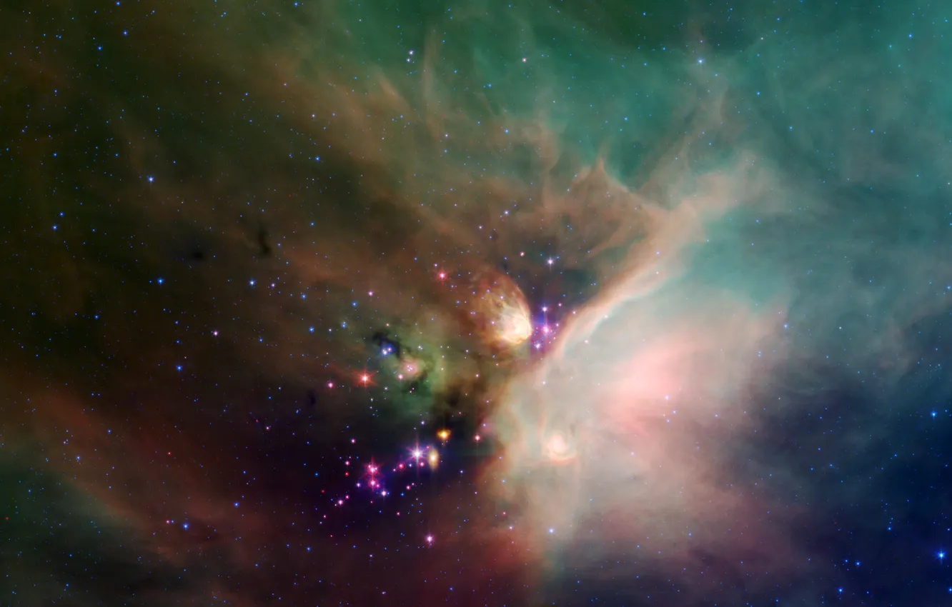 Photo wallpaper the sky, space, nebula, gas