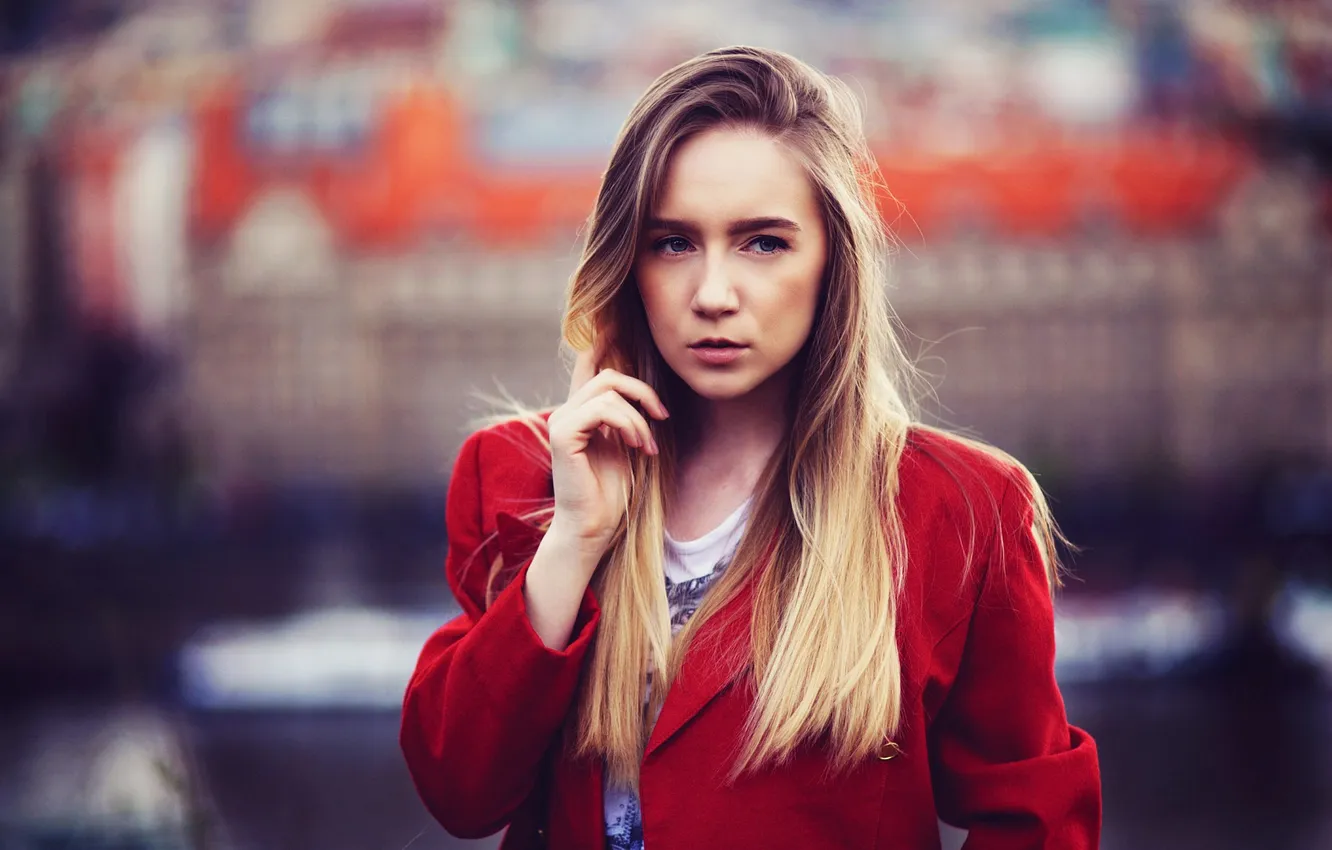 Photo wallpaper pose, background, model, portrait, hands, makeup, hairstyle, blonde